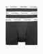 Calvin Klein Trunk 3Pk Underwear Bottoms Boxer Black/Black