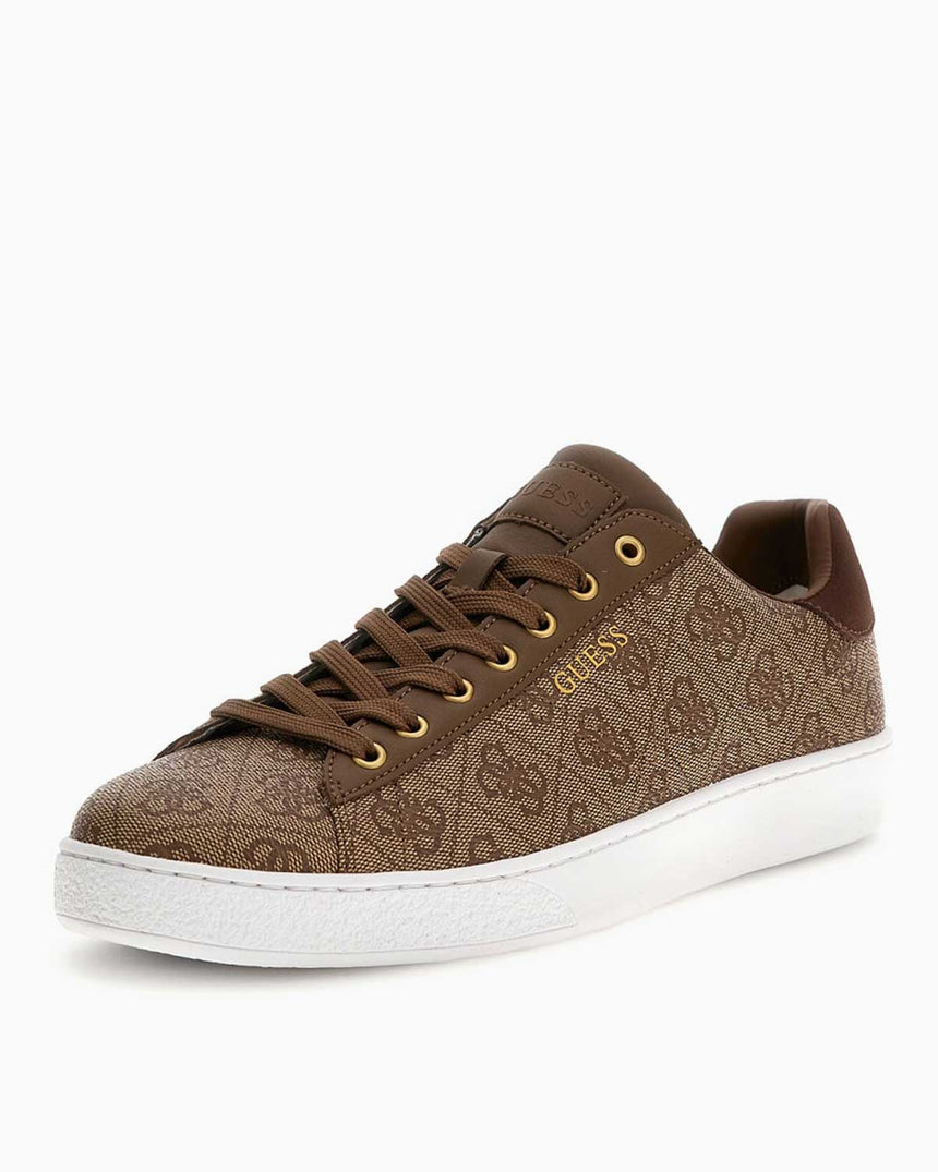Guess Nola Monogram Baskılı Sneaker Beige / Brown