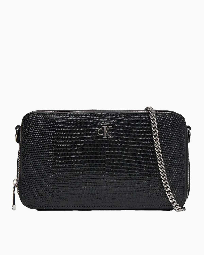 Calvin Klein Kertenkele Kabartmalı Mini Kadın Cüzdan Black