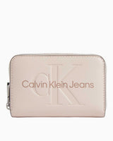 Calvin Klein Sculpted Zip Around Mono Cüzdan Rose Dust