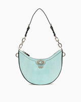 Guess Orlina Society Zincir Detaylı Omuz Çantası Aqua Marine