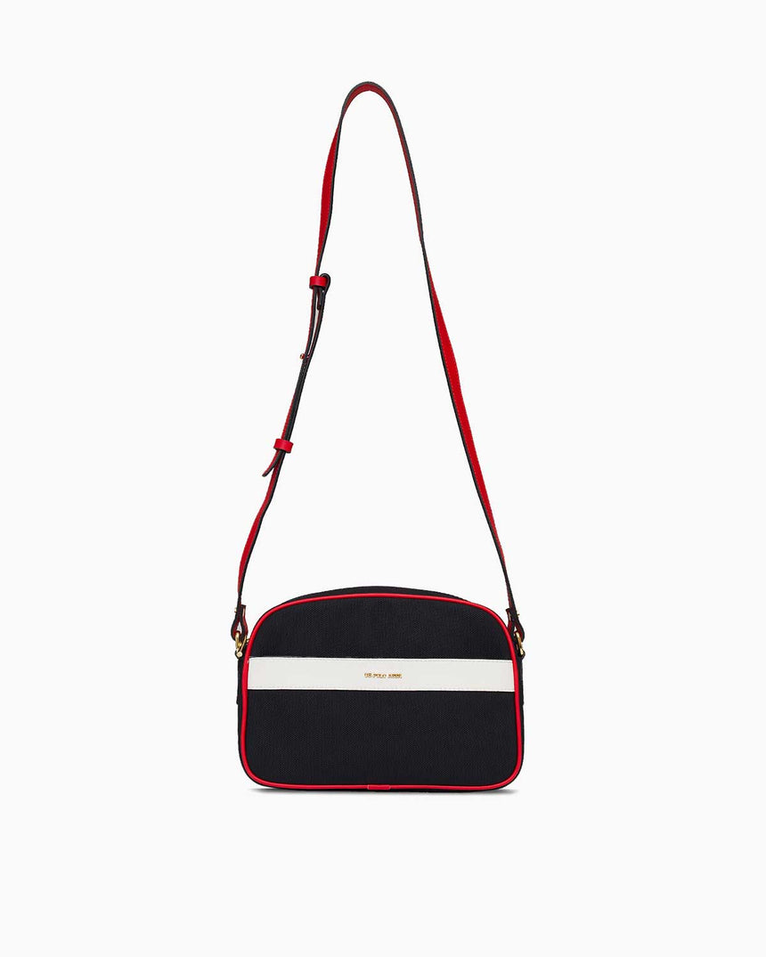 Us Polo Assn Logolu Çapraz Askılı Çanta Lacivert - Kırmızı - Beyaz