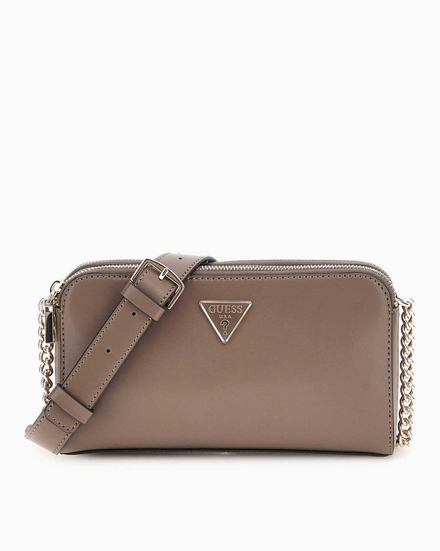 Guess Daryna Statüs Zİncir Detaylı Çapraz Askılı Çanta Dark Taupe