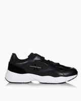 Calvin Klein Retro Tennis Low Laceup Mtl Erkek Sneaker Black/S Black/Eggshell