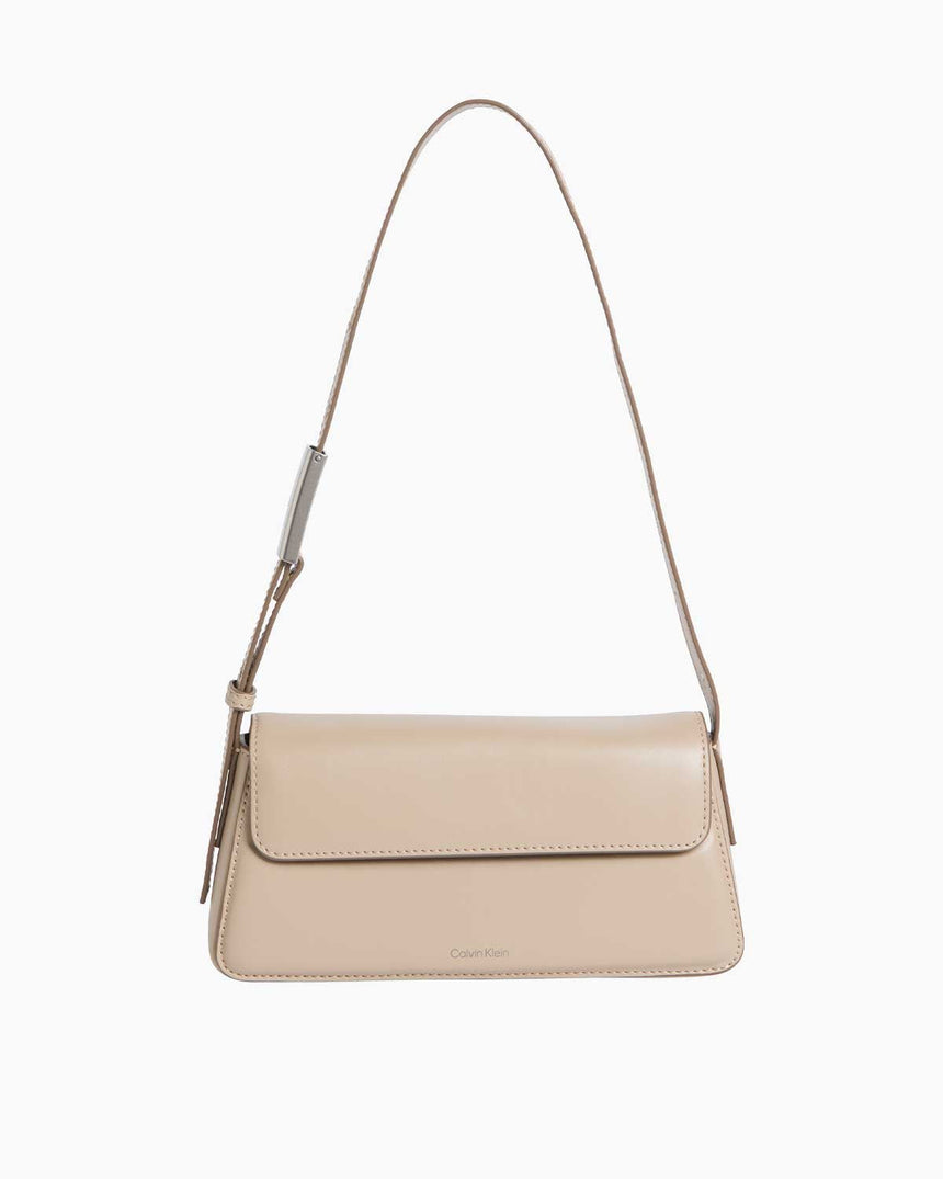 Calvin Klein Belted Small Shoulder Bag Omuz Çantası Crockery
