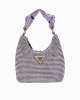 Guess Lua Mini Hobo Taşlı El Çantası Lavender