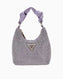 Guess Lua Mini Hobo Taşlı El Çantası Lavender