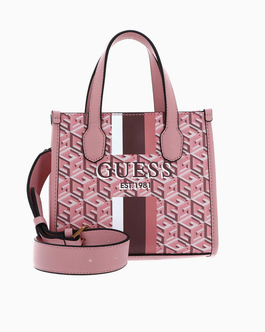 Guess Silvana Compartment Monogram Mini El Çantası