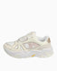 Calvin Klein Chunky Runner Vibram Low Top Sneakers Bright White/Travertine/W Pink