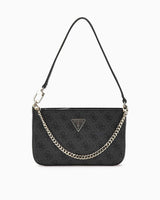 Guess Noelle Mini Top Omuz Çantası Coal Logo