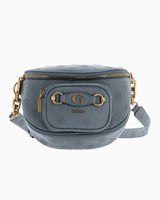 Guess Peony Kabartma Logolu Çapraz Askılı Çanta Light Denim Logo