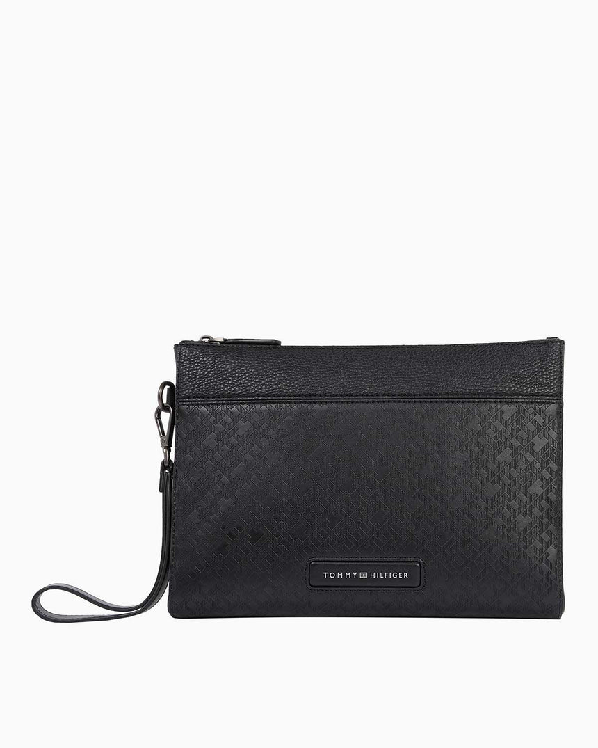 Tommy Hilfiger Monogram Pouch Portföy Çantası Black