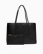 Calvin Klein Foıl Logo Kadın Tote W/Pouch Çanta Black/Toasted Coconut