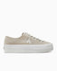 Calvin Klein Flatform Essentıal Vulcanized Sneaker Eggshell/Bright White