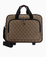Guess Napoli Trolly Pilot Çantası Beige / Brown