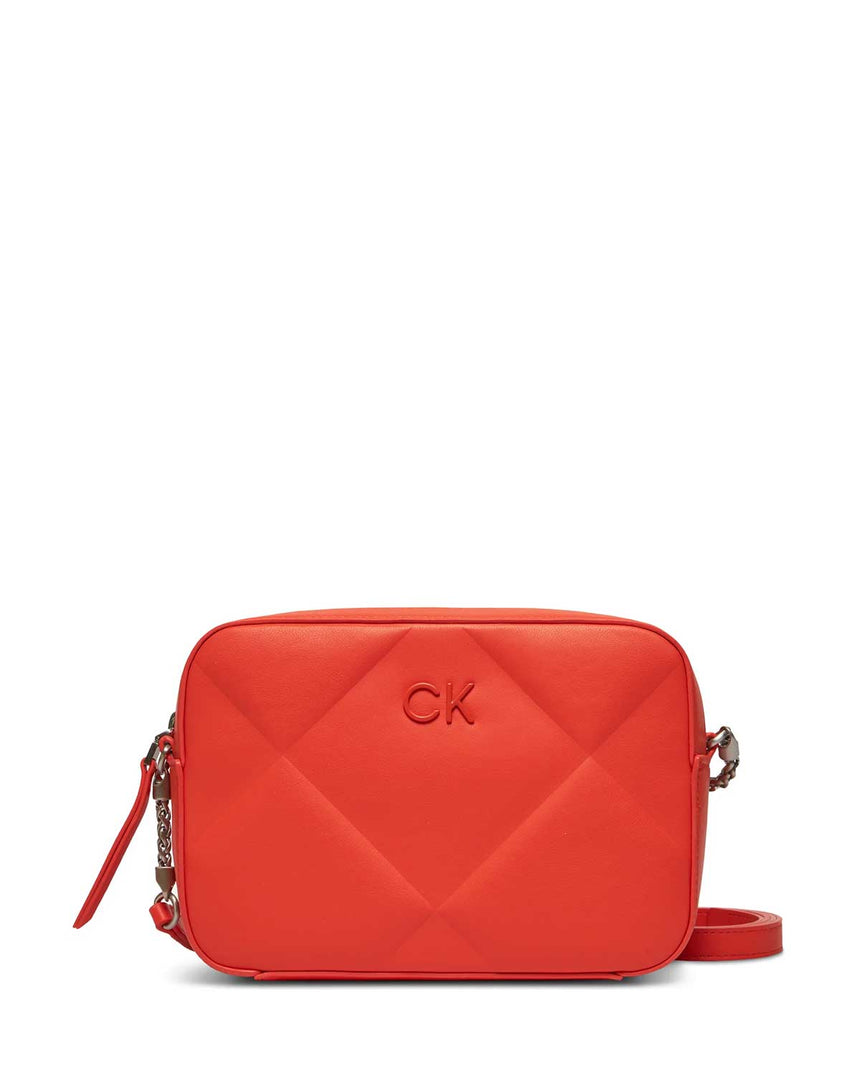 Calvin Klein Re-Lock Quılt Çapraz Askılı Kadın Çantası Orange