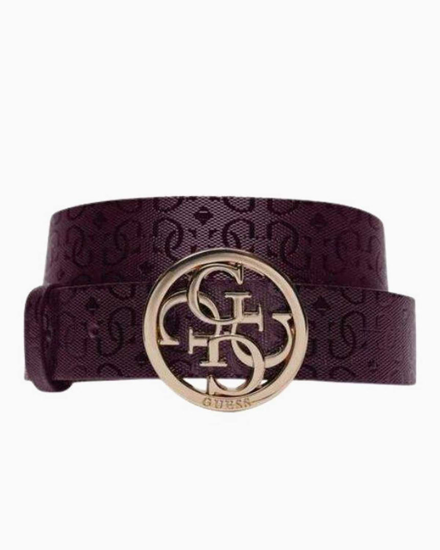 Guess Jania Adjustable Logolu Kemer Amethyst