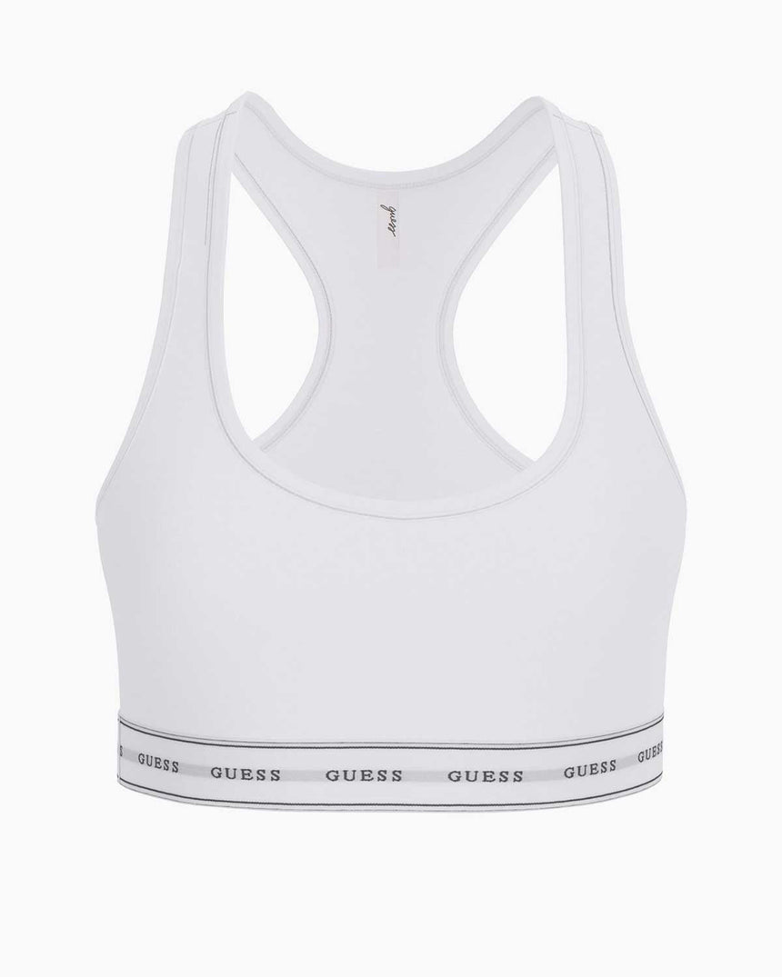 Gues Carrie Logolu Bralette Pure Wgite