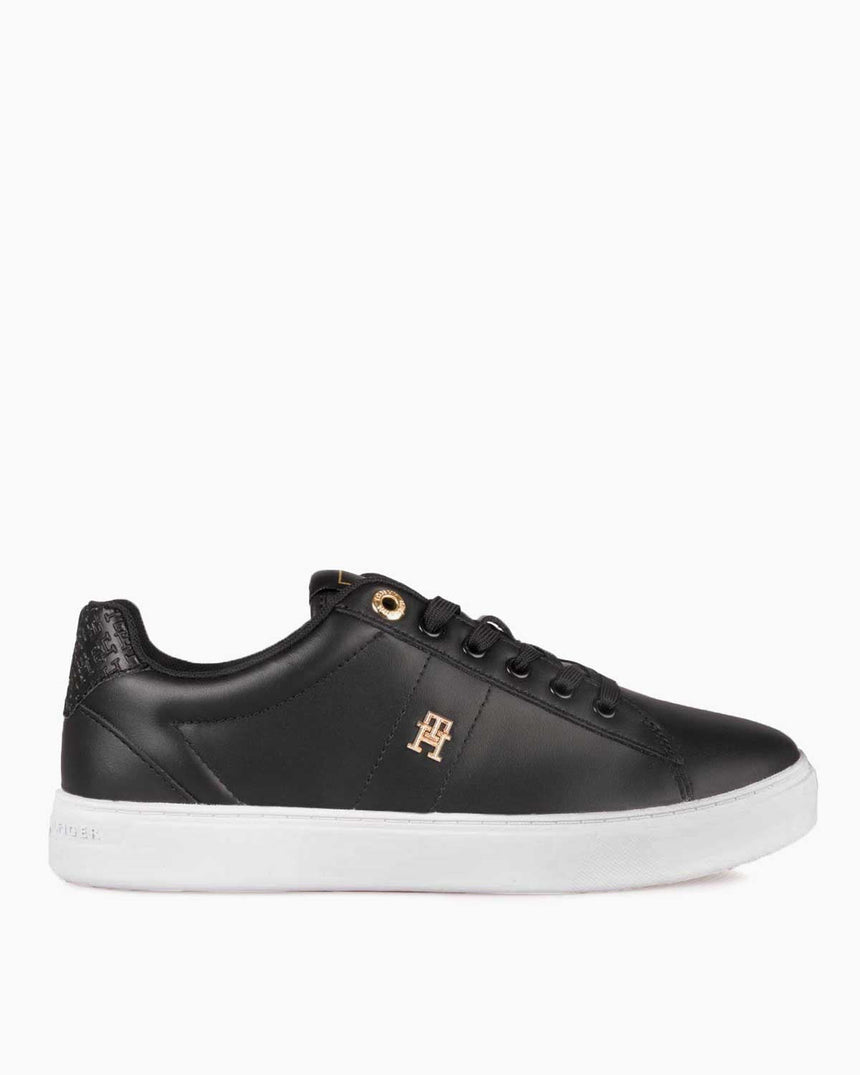Tommy Hilfiger Elevated Essent Monogram Kadın Sneaker Black