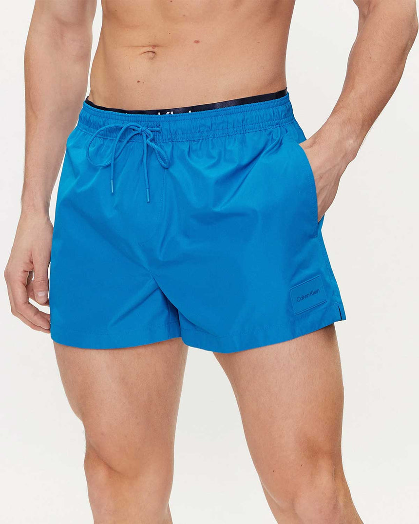 Calvin Klein Double Waistband Deniz Şortu Blue