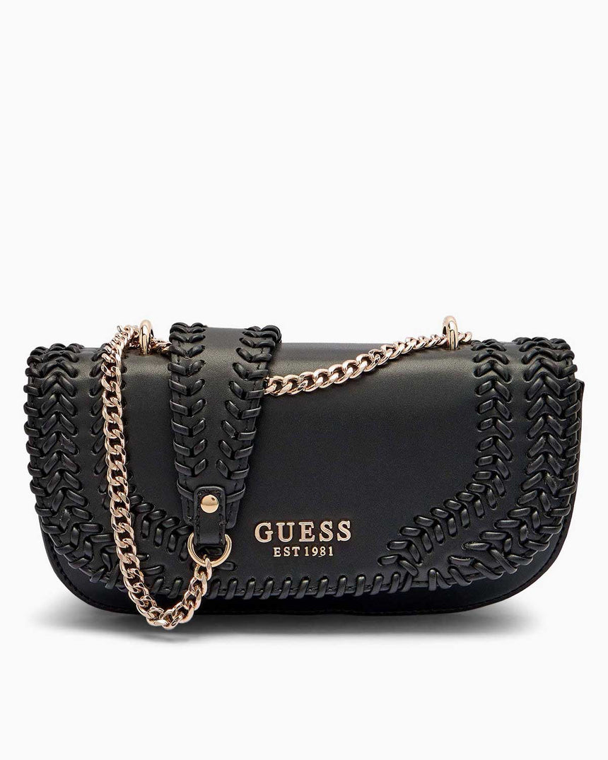 Guess Tatum Ön ve Arka Detaylı Kadın Omuz Çantası Black