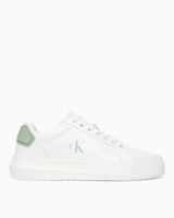 Calvin Klein Malmo Yama Detaylı Topuk Erkek Sneaker Bright White/Silt Green