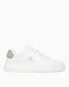 Calvin Klein Malmo Yama Detaylı Topuk Erkek Sneaker Bright White/Silt Green