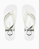 Calvin Klein Beach Sandal Monogram Flip Flops Parmak Arası Terlik White