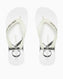 Calvin Klein Beach Sandal Monogram Flip Flops Parmak Arası Terlik White