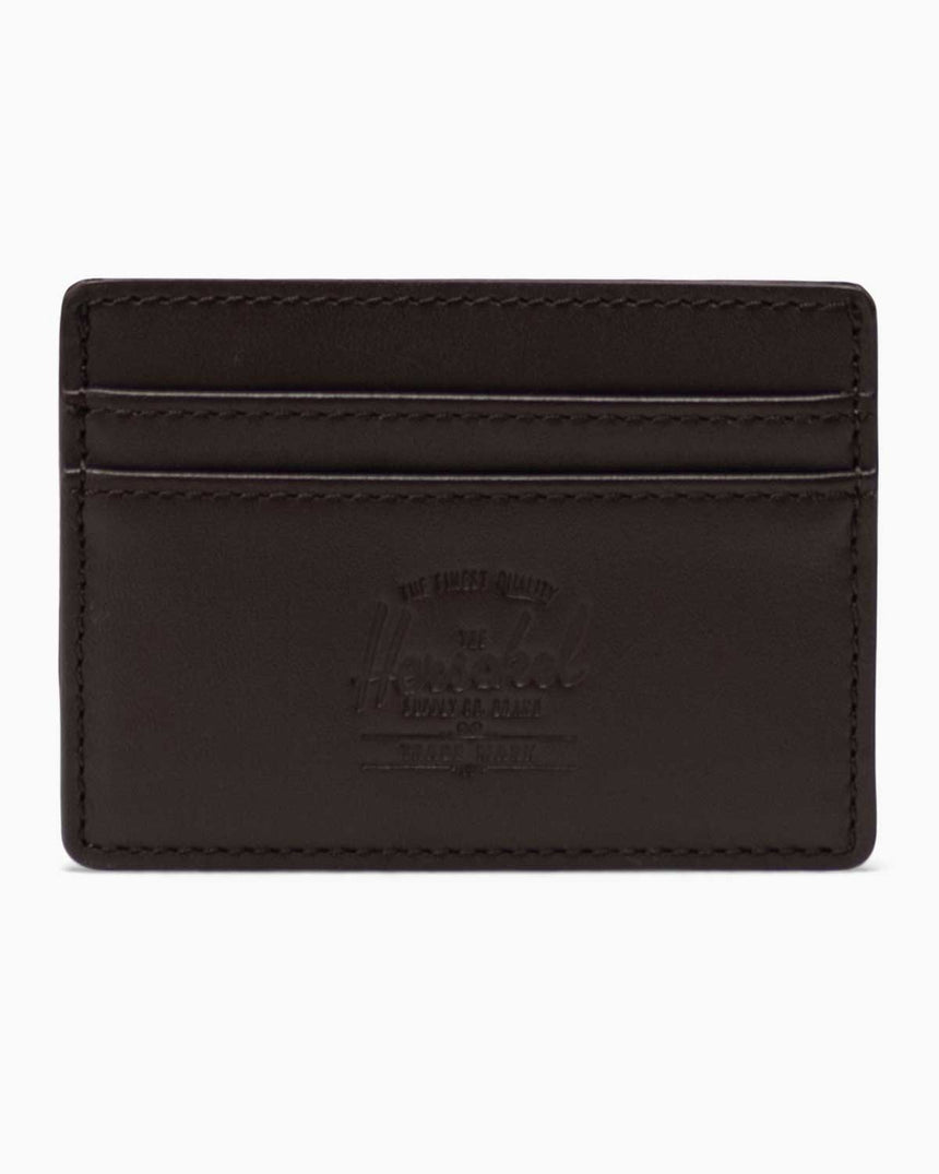 Herschel Charlie Cardholder Leather Kartlık Black