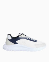 Calvin Klein Eva Runner Low Sneaker Bright White/Calvin Navy/Silver