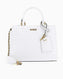 Guess Tia Luxury Satchel El Çantası White