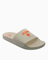 Guess Logo Yazılı Terlik Pure White