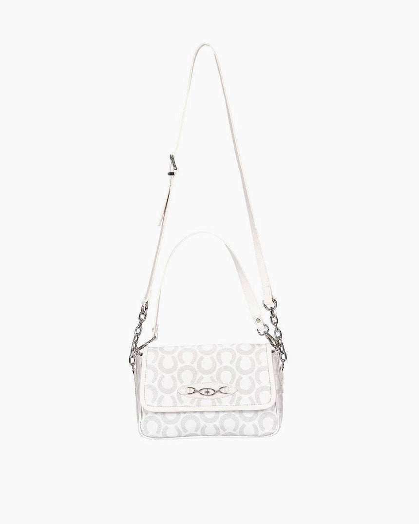 Us Polo Assn Çapraz Askılı Çanta Beyaz - Gri