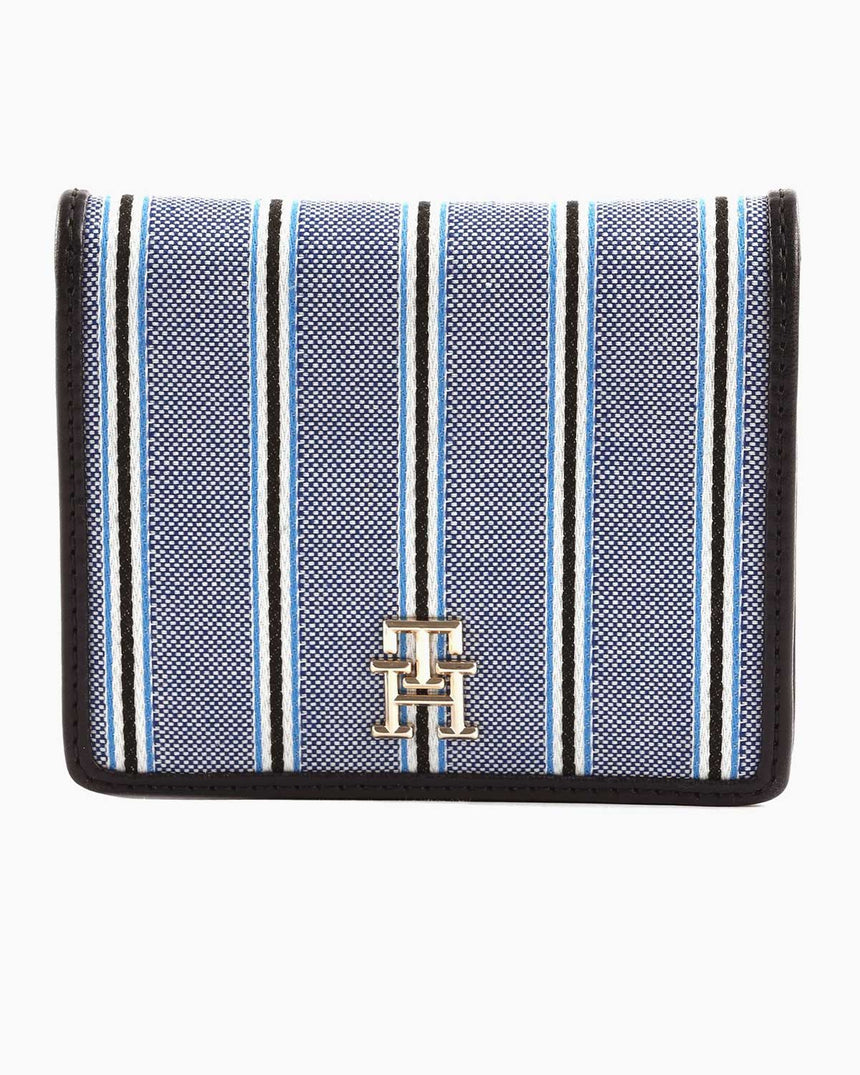 Tommy Hilfiger Spring Bifold Wallet Space Blue Stripes
