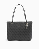 Guess Noelle 4G Logo Desenli Kadın Omuz Çantası Coal Logo