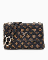 Guess Eco Erica Zincir Detaylı Omuz Çantası Mocha Logo