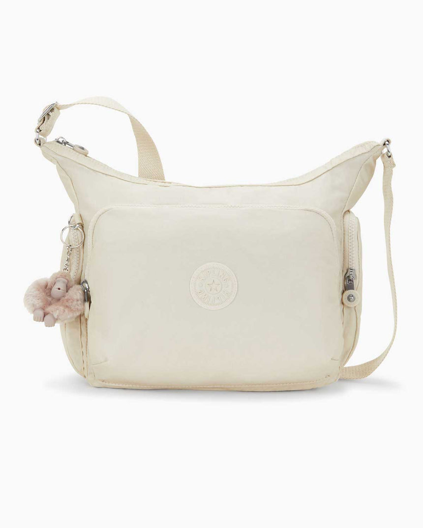 Kipling Gabbie Basic Plus Çarpaz Askılı Çanta Beige Pearl