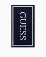 Guess Jacquard Frame Plaj Havlusu Smart Blue
