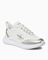 Calvin Klein Eva Runner Low Lace Mix Sneakers Bright White/Silver