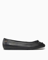 Tommy Hilfiger Essential Leather Ballerina Kadın Ayakkabı Black