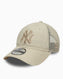New Era 920 9Twenty Trucker Neyyan Unisex Keten Şapka Açık Bej