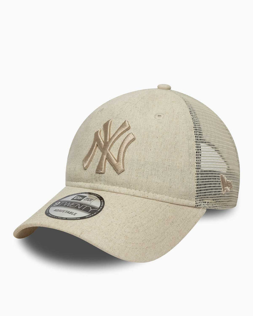 New Era 920 9Twenty Trucker Neyyan Unisex Keten Şapka Açık Bej
