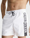Calvin Klein Drawstring Graphic Deniz Şortu White