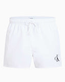 Calvin Klein Drawstring Logo Yazılı Deniz Şort Pvh Classic White