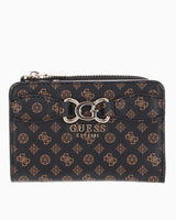 Guess Arlena Monogram Logolu Cüzdan Mocha Logo