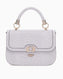 Guess Orlina Society Logo Kapaklı El Çantası Lavendar Grey