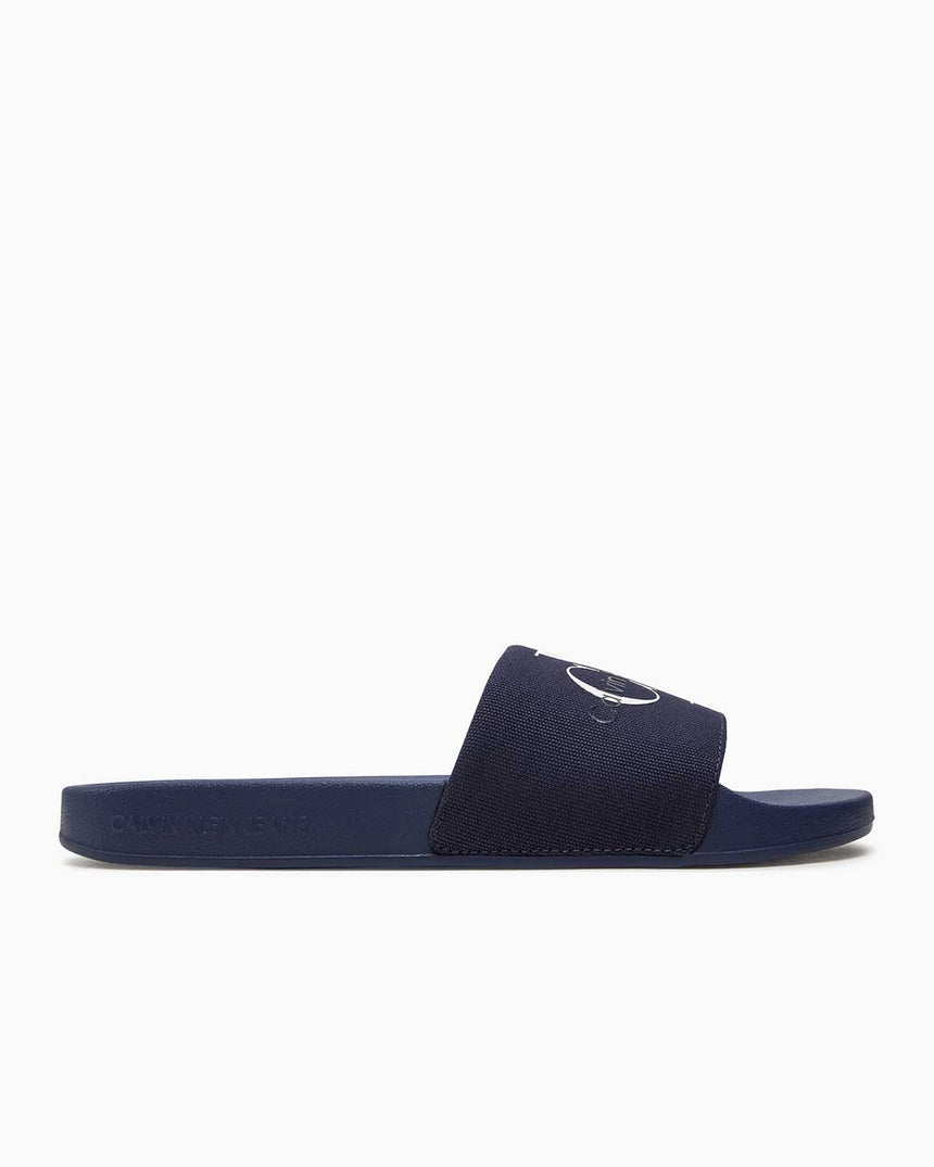 Calvin Klein Slide Monogram Erkek Terlik Navy