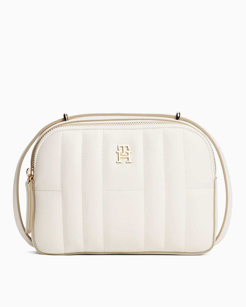 Tommy Hilfiger Feminen Kadın Çıkartılabilir Askılı Kamera Çantası Ivory Petal
