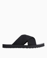 Calvin Klein Cross Flat Logolu Terlik Triple Black